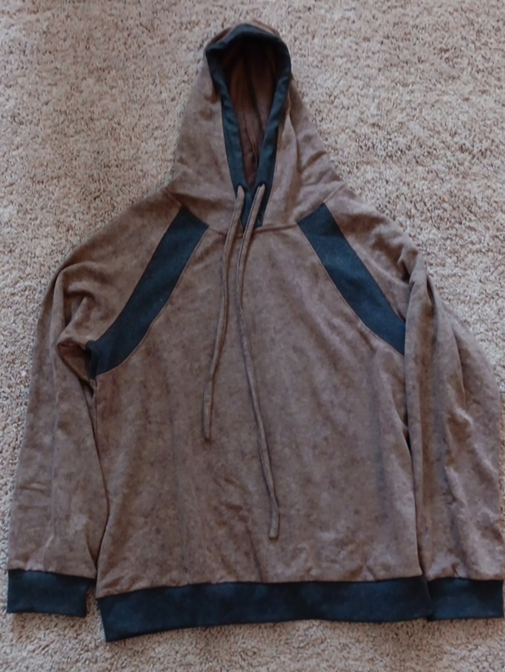 Brown Hoodie with Dark Accents